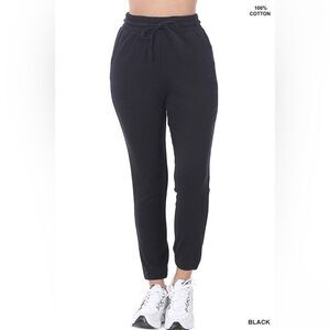 Black Jogger Track Pants